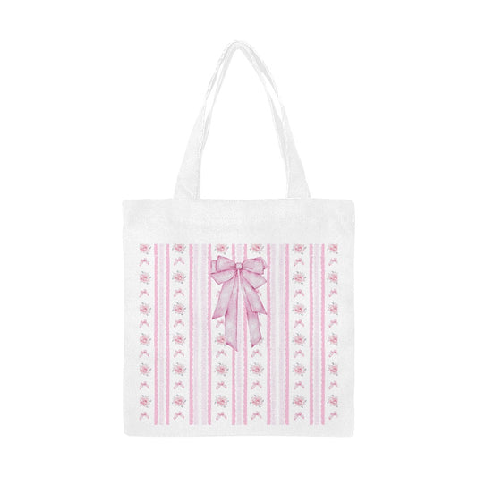 Pink Shabby Bow Tote