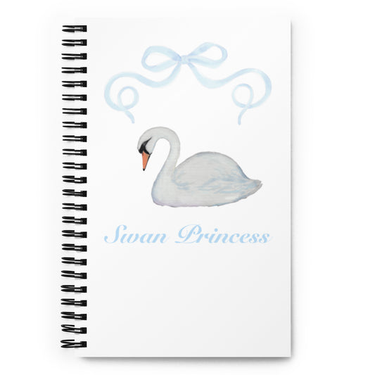 Blue Swan Spiral notebook