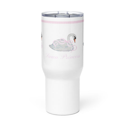 Pink Swan Travel Mug